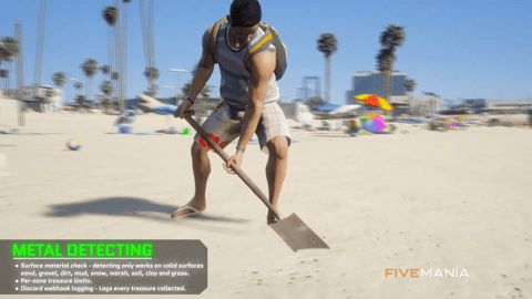 FIVEM Metal Detecting Script | Engaging Minigame Script | Treasure Hunting | Minigame | Configurable Loot | Add-On | Optimized | Fivem Ready | High Quality, image 5