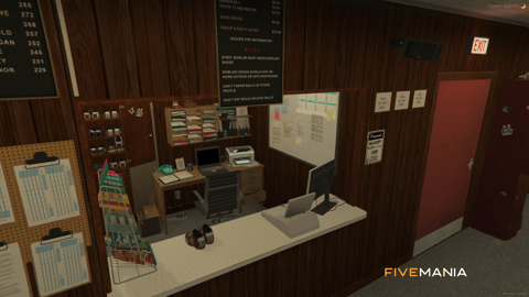 FIVEM Pops Bowling | Retro Bowling Alley MLO | Interior & Exterior | Multiple Lanes | Snack Bar | Add-On | Optimized | Fivem Ready | High Quality — image 9