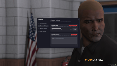 FIVEM Multicharacter Script | Advanced Character Selection System | Customizable UI | Character Backstory | Weather Settings | Add-On | Optimized | Fivem Ready | High Quality, image 5