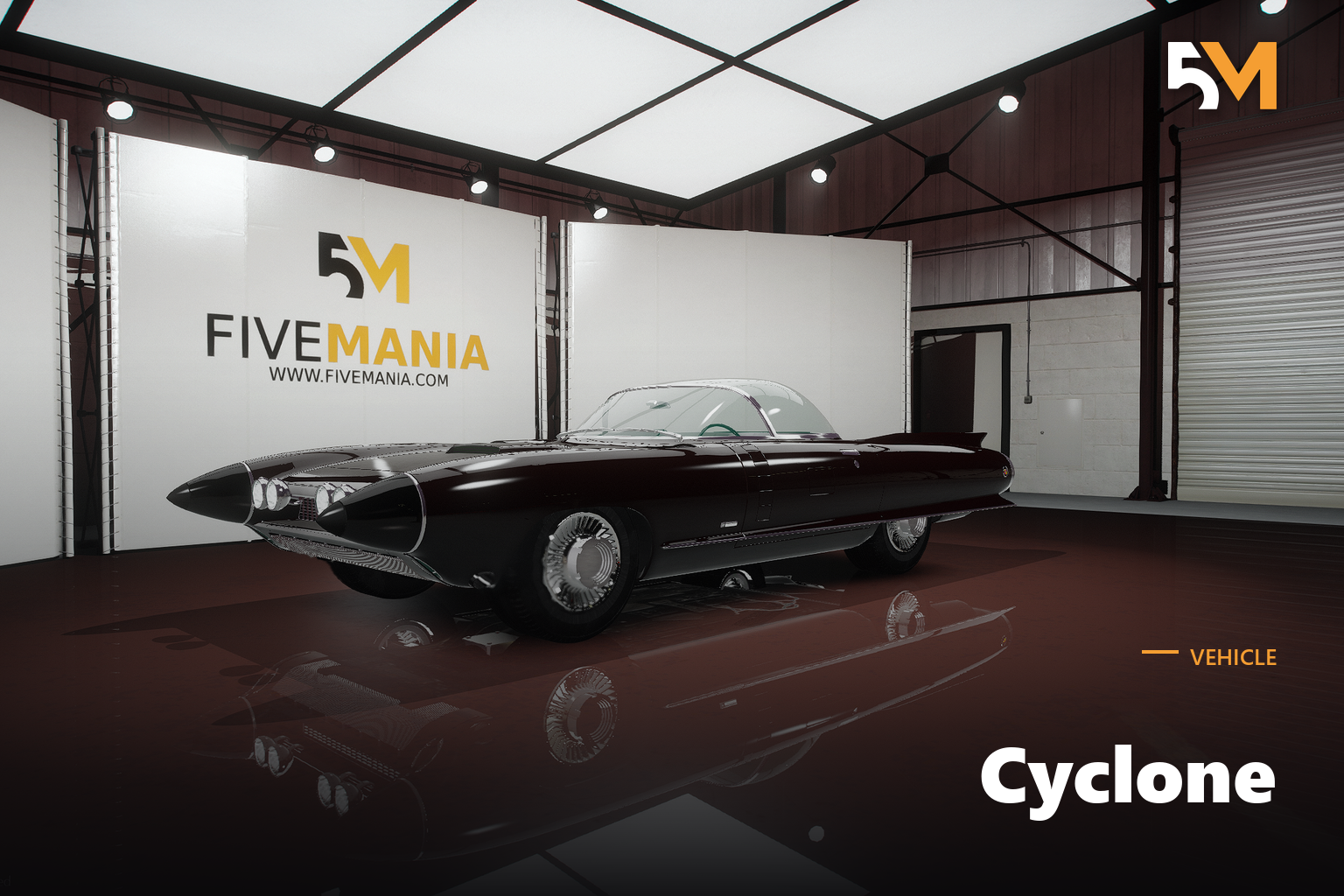 FIVEM Cyclone | Futuristic Concept Car [Unbadged] Add-On | Working Lights | Detailed Interior | Optimized | Fivem Ready | High Quality