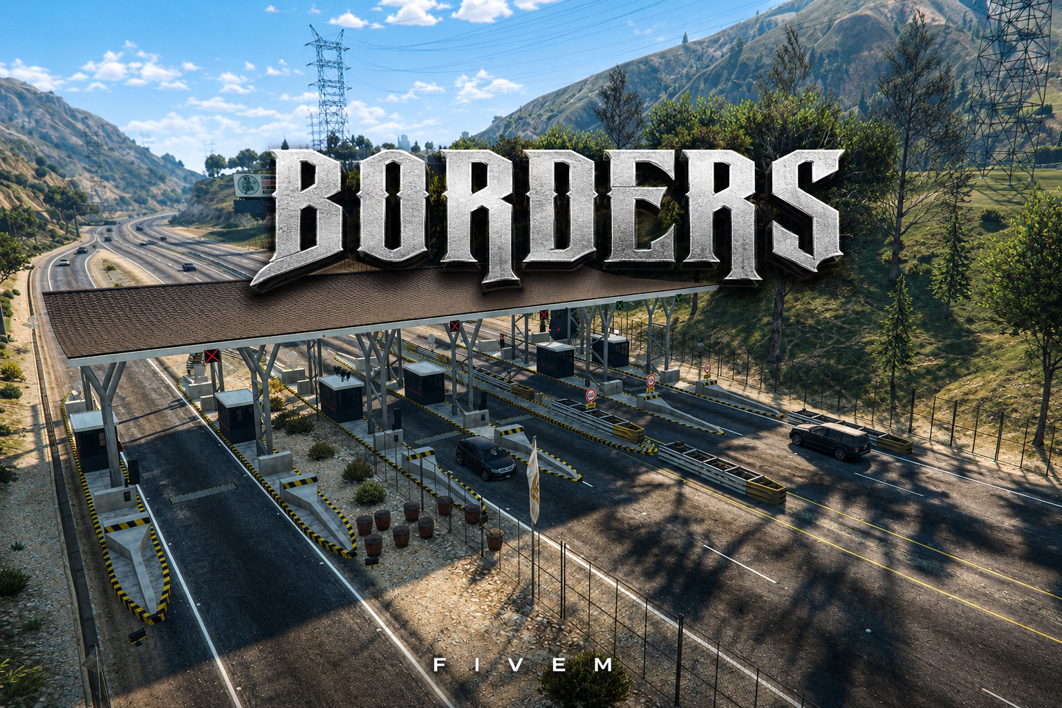 FIVEM Borders | Customs Checkpoint MLO | Interior & Exterior | Custom Props | Add-On | Optimized | Fivem Ready | High Quality
