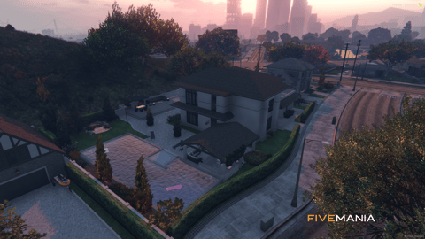 FIVEM Luxury Mirrorpark | Upscale Residential Area MLO | Multiple Mansions | Custom Landscaping | Pools & Garages | Interior & Exterior | Add-On | Optimized | Fivem Ready | High Quality — image 7