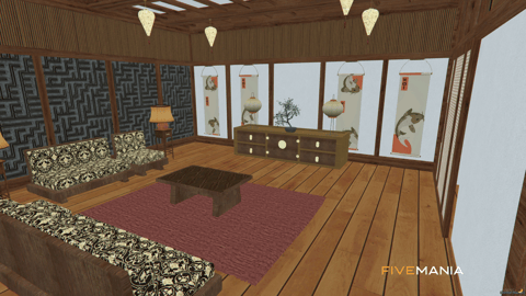 FIVEM Koi Restaurant V2 | Japanese Restaurant MLO | Interior & Exterior | Basement Garage | Add-On | Optimized | Fivem Ready | High Quality — image 7