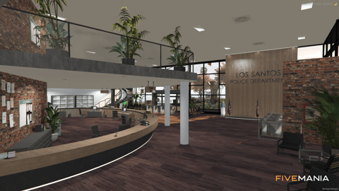FIVEM Vespuccipolice | Modern Police Department MLO | Interior & Exterior | Jail Cells | Armory | Parking Garage | Add-On | Optimized | Fivem Ready | High Quality — image 5