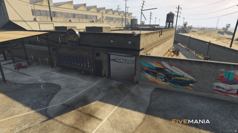 FIVEM Los Santos Customs Mechanic Airport Section | Expanded Mechanic Shop MLO | Interior & Exterior | Lounge Area | Underground Parking | Add-On | Optimized | Fivem Ready | High Quality — image 2