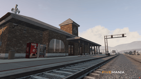 FIVEM Sandy Train Station | Detailed Train Station MLO | Interior & Exterior | Ticket Booth | Waiting Area | Add-On | Optimized | Fivem Ready | High Quality — image 5