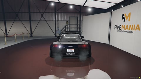 FIVEM Audi R8 | Realistic Police Sports Car [Badged] Add-On | Working Lights | Push Bar | Police Livery | Add-On | Optimized | Fivem Ready | High Quality — image 6
