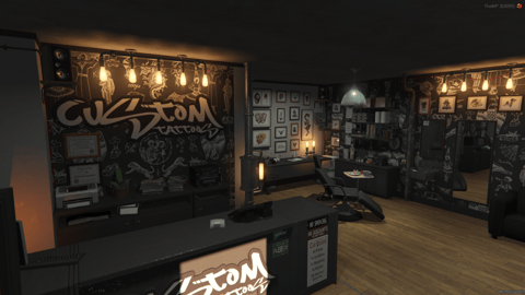 FIVEM Tattoo Shop Reworked | Modern Tattoo Parlor MLO | Interior & Exterior | Custom Props | Optimized | Add-On | Fivem Ready | High Quality — image 10