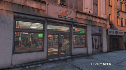 FIVEM 247 Supermarkets | Convenience Store MLO | Interior & Exterior | Custom Props | Add-On | Optimized | Fivem Ready | High Quality — image 2