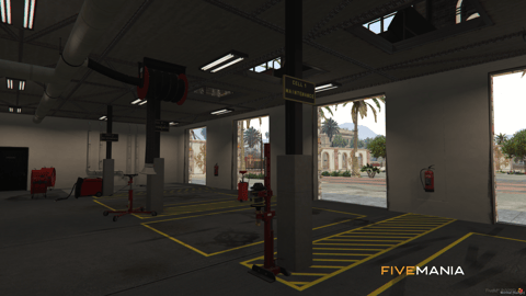 FIVEM Sandy Mechanic | Custom Mechanic Shop MLO | Interior & Exterior | Reception & Lounge | Detailing Bay | Gaming Zone | Add-On | Optimized | Fivem Ready | High Quality — image 8