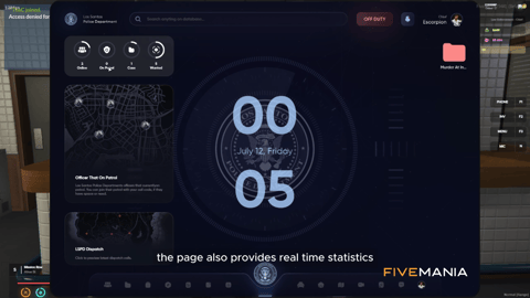 FIVEM Police MDT and Dispatch System | Comprehensive Law Enforcement Tool | Live Map, Dispatch Calls, Citizen & Case Management, Department Overview | Add-On | Optimized | Fivem Ready | High Quality, image 4