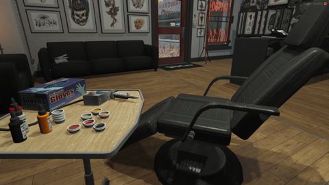 FIVEM Tattoo Shop Reworked | Modern Tattoo Parlor MLO | Interior & Exterior | Custom Props | Optimized | Add-On | Fivem Ready | High Quality — image 8