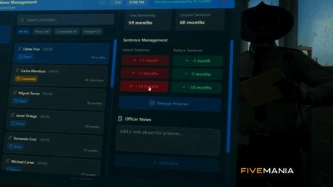 FIVEM Prison System | Comprehensive Corrections Management Script | Prisoner Management | Crafting | Tasks & Patrols | Tablet UI | Add-On | Optimized | Fivem Ready | High Quality, image 30