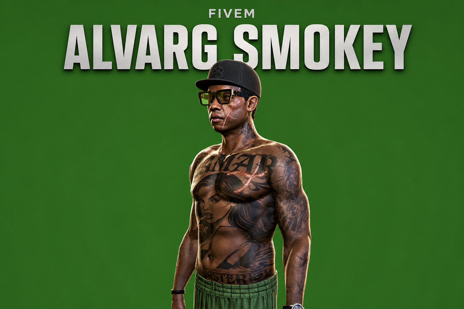 Alvarg Smokey | Male Ped | Multiple Outfits | Optimized & Fivem Ready [Add-On]
