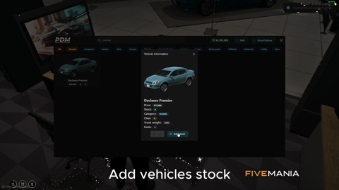 FIVEM Dealership Script | Advanced Vehicle Sales System | Test Drives | Vehicle Catalogue | Stock Management | Add-On | Optimized | Fivem Ready | High Quality, image 9