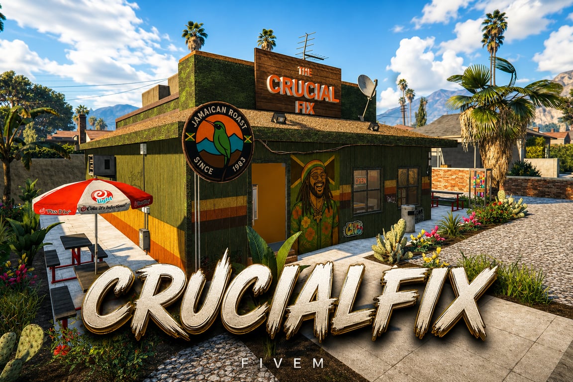 FIVEM Crucialfix | Unique Cannabis Dispensary MLO | Interior & Exterior | Custom Props | Optimized | Add-On | Fivem Ready | High Quality
