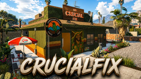 FIVEM Crucialfix | Unique Cannabis Dispensary MLO | Interior & Exterior | Custom Props | Optimized | Add-On | Fivem Ready | High Quality cover
