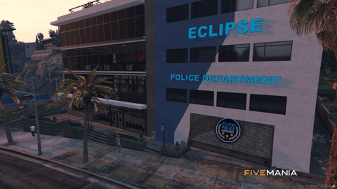 FIVEM Eclipse Police Department | Modern Police Station MLO | Interior & Exterior | Offices | Jail Cells | Briefing Room | Add-On | Optimized | Fivem Ready | High Quality — image 2