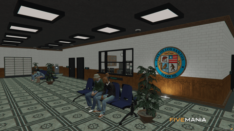 FIVEM Ocean Police Department | Detailed Police Station MLO | Interior & Exterior | Multiple Rooms | Custom Props | Add-On | Optimized | Fivem Ready | High Quality — image 7