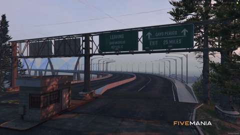 FIVEM Caryo Bridge | Custom Map Extension | Lore-Friendly | Custom Lighting | Detailed Design | Add-On | Optimized | Fivem Ready | High Quality — image 3