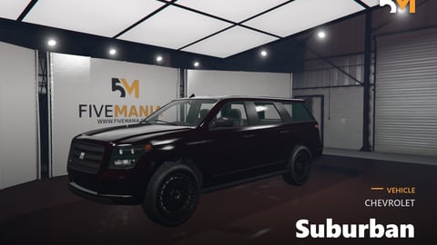 FIVEM Chevrolet Suburban | Lore Friendly Full-Size SUV | Interior & Exterior | Working Lights | Add-On | Optimized | Fivem Ready | High Quality cover
