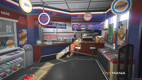 FIVEM Ltd Gasoline Reworked | Lore-Friendly Gas Station MLO | Interior & Exterior | Custom Props | Fast Food Counter | Add-On | Optimized | Fivem Ready | High Quality — image 5