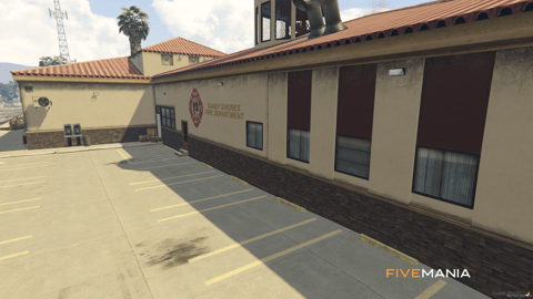 FIVEM Sandy Fire Station | Lore-Friendly Fire Department MLO | Interior & Exterior | Garage Bays | Offices & Training Room | Add-On | Optimized | Fivem Ready | High Quality — image 2