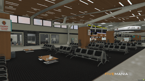 FIVEM Isia Airport | Custom International Airport MLO | Interior & Exterior | Shops & Lounges | Add-On | Optimized | Fivem Ready | High Quality — image 24
