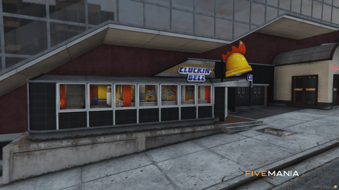 FIVEM Cluckin Bell Rockford Plaza | Fast Food Restaurant MLO | Interior & Exterior | Custom Props | Lore Friendly | Add-On | Optimized | Fivem Ready | High Quality — image 3