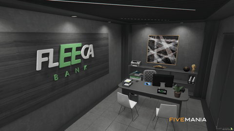 FIVEM Fleeca V2 | Enhanced Bank MLO | Interior & Exterior | Custom Props | Security Vault | Office Space | Add-On | Optimized | Fivem Ready | High Quality — image 6