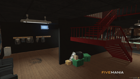 FIVEM Lostmc Club | Biker Gang Hideout MLO | Interior & Exterior | Bar & Garage | Add-On | Optimized | Fivem Ready | High Quality — image 17