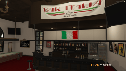 FIVEM The Italian Manor | Luxury Italian Estate MLO | Interior & Exterior | Bar & Office | Detailed Rooms | Add-On | Optimized | Fivem Ready | High Quality — image 13