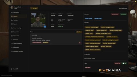 FIVEM Doj Job & Mdt System | Comprehensive Justice System | Job Management | MDT Interface | Locker & Wardrobe Systems | Reports | Add-On | Optimized | Fivem Ready | High Quality, image 15