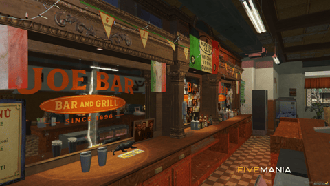 FIVEM Joe Bar Hideout | Unique Bar & Hideout MLO | Interior & Exterior | Multiple Levels | Custom Props | Add-On | Optimized | Fivem Ready | High Quality — image 8