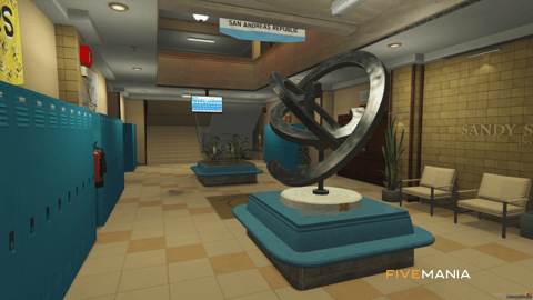 FIVEM Sandy University | Immersive University MLO | Interior & Exterior | Classrooms | Lockers | Lobby | Add-On | Optimized | Fivem Ready | High Quality — image 20