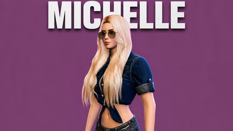 Michelle | Female Ped | Multiple Outfits | Optimized & Fivem Ready [Add-On] cover