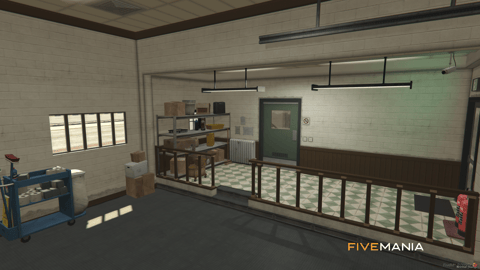FIVEM Sandy Sheriff | Detailed Law Enforcement MLO | Interior & Exterior | Jail Cells | Office Spaces | Garage | Add-On | Optimized | Fivem Ready | High Quality — image 23