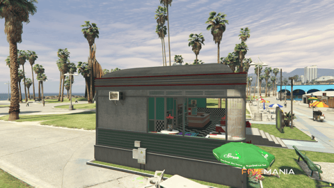 FIVEM Vespucci Beach Diner, Retro Diner MLO, image 3