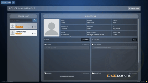 FIVEM Police Job V3 | Comprehensive Police Job Script | Advanced MDT & CAD | Internal Radio System | Citizen Search | Add-On | Optimized | Fivem Ready | High Quality, image 27