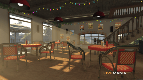 FIVEM The Italian Pizza Restaurant | Authentic Dining MLO | Interior & Exterior | Detailed Bar | Kitchen & Storage | Add-On | Optimized | Fivem Ready | High Quality — image 8