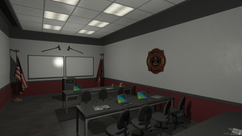 FIVEM Legion Fire Department | Detailed Fire Station MLO | Interior & Exterior | Fire Pole | Meeting Room | Offices | Add-On | Optimized | Fivem Ready | High Quality — image 19
