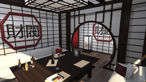 FIVEM Japanese Restaurant | Authentic Dining MLO | Interior & Exterior | Full Kitchen | Bar Area | Office | Add-On | Optimized | Fivem Ready | High Quality — image 5