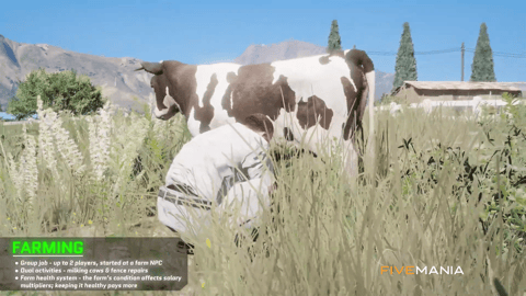 FIVEM Farming Job Script | Immersive Roleplay Activity | Group Job | Milking & Fence Repairs | Farm Health System | Open World Farming | Crop Growth | Add-On | Optimized | Fivem Ready | High Quality, image 7