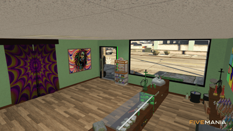 FIVEM Blaze Dispensary | Immersive Cannabis Dispensary MLO | Interior & Exterior | Rooftop Lounge | Grow Room | Office | Add-On | Optimized | Fivem Ready | High Quality — image 7