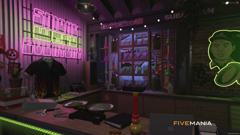 FIVEM Weed Shop | Modern Cannabis Dispensary MLO | Interior & Exterior | Custom Props & Neon Lighting | Add-On | Optimized | Fivem Ready | High Quality — image 10