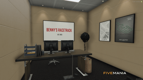 FIVEM Bennys Racetrack | Custom Racing Circuit MLO | Interior & Exterior | Track Lighting | Seating Area | Add-On | Optimized | Fivem Ready | High Quality — image 12