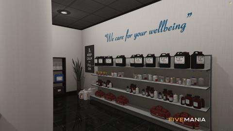 FIVEM Dr. Pills Pharmacy | Functional Pharmacy MLO | Interior & Exterior | Custom Props | Add-On | Optimized | Fivem Ready | High Quality — image 4