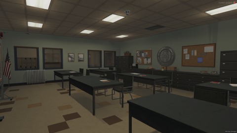 FIVEM City Lspd | Modern Police Department MLO | Interior & Exterior | Offices & Briefing Rooms | Add-On | Optimized | Fivem Ready | High Quality — image 25