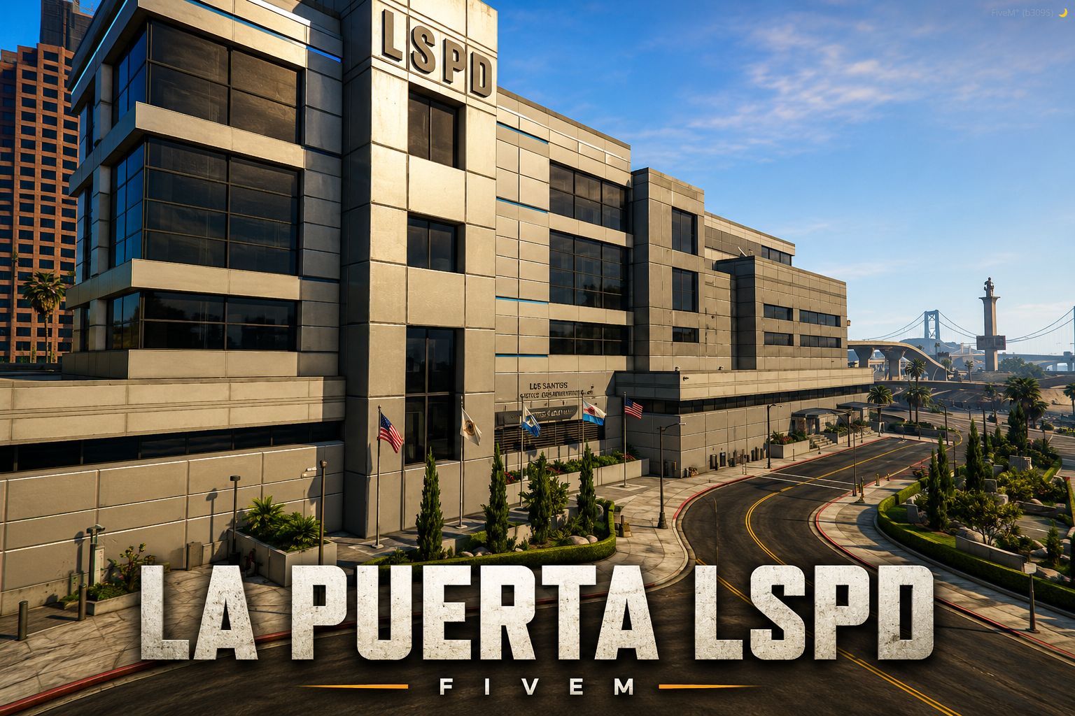 FIVEM La Puerta Lspd | Lore-Friendly Police Station MLO | Interior & Exterior | Shooting Range | Detention Cells | Conference Room | Add-On | Optimized | Fivem Ready | High Quality