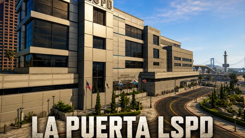 FIVEM La Puerta Lspd | Lore-Friendly Police Station MLO | Interior & Exterior | Shooting Range | Detention Cells | Conference Room | Add-On | Optimized | Fivem Ready | High Quality cover